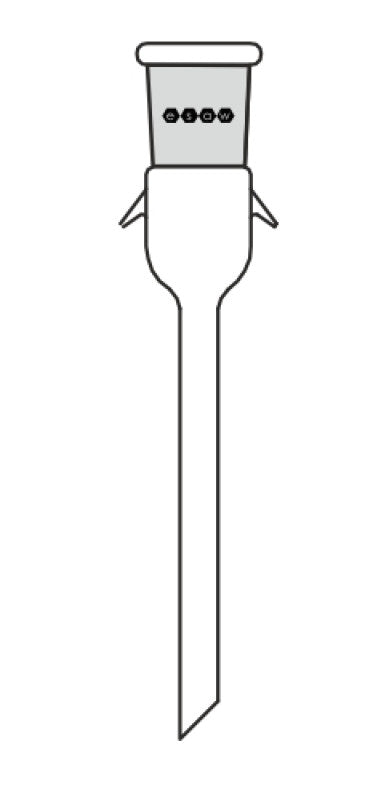 "Straight Delivery Adapter for Chemistry Lab Distillation"
"Lab Glassware Adapter with Long Stem for Students"
"Straight Receiver Delivery Adapter for Science Labs"
"Borosilicate Glass Adapter for Educational Chemistry Equipment"