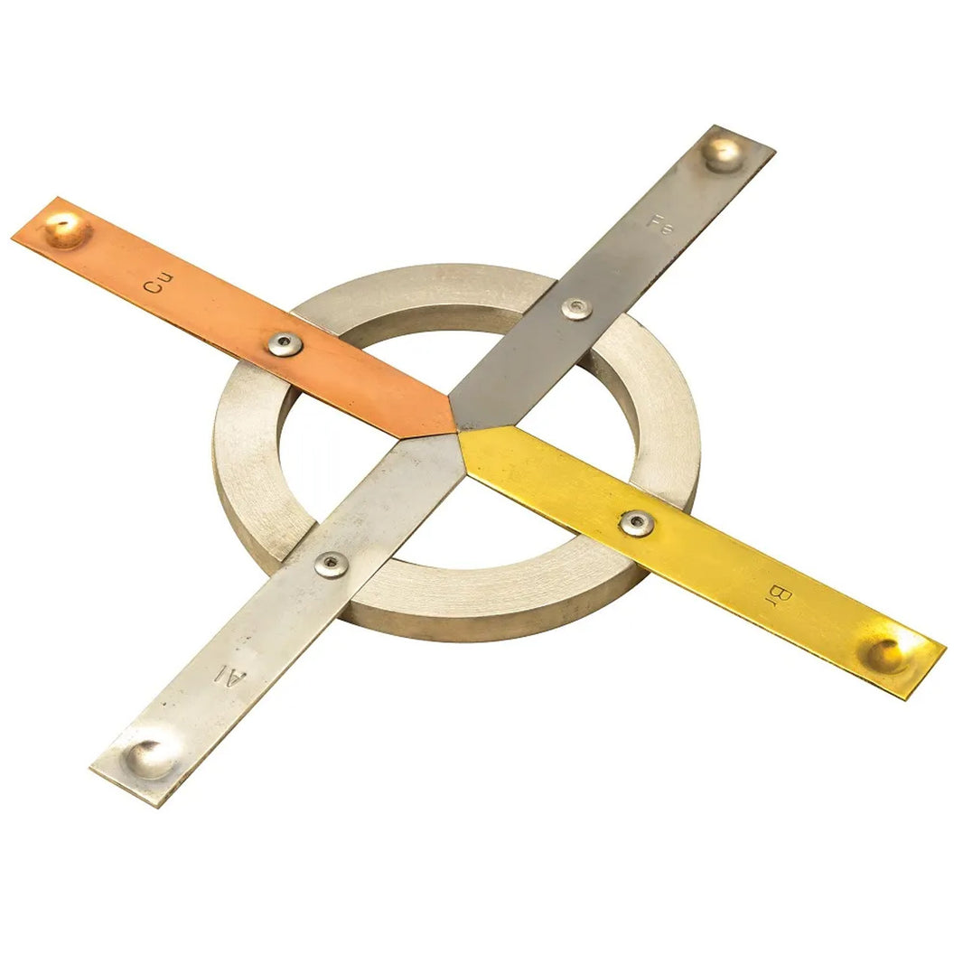 Image ALT Tags:
"Conductivity Ring with 4 Metals for Physics Lab"
"Thermal Conductivity Ring Copper Iron Brass Aluminium"
"ESAW Conductivity Ring Export Quality for Schools and Colleges"