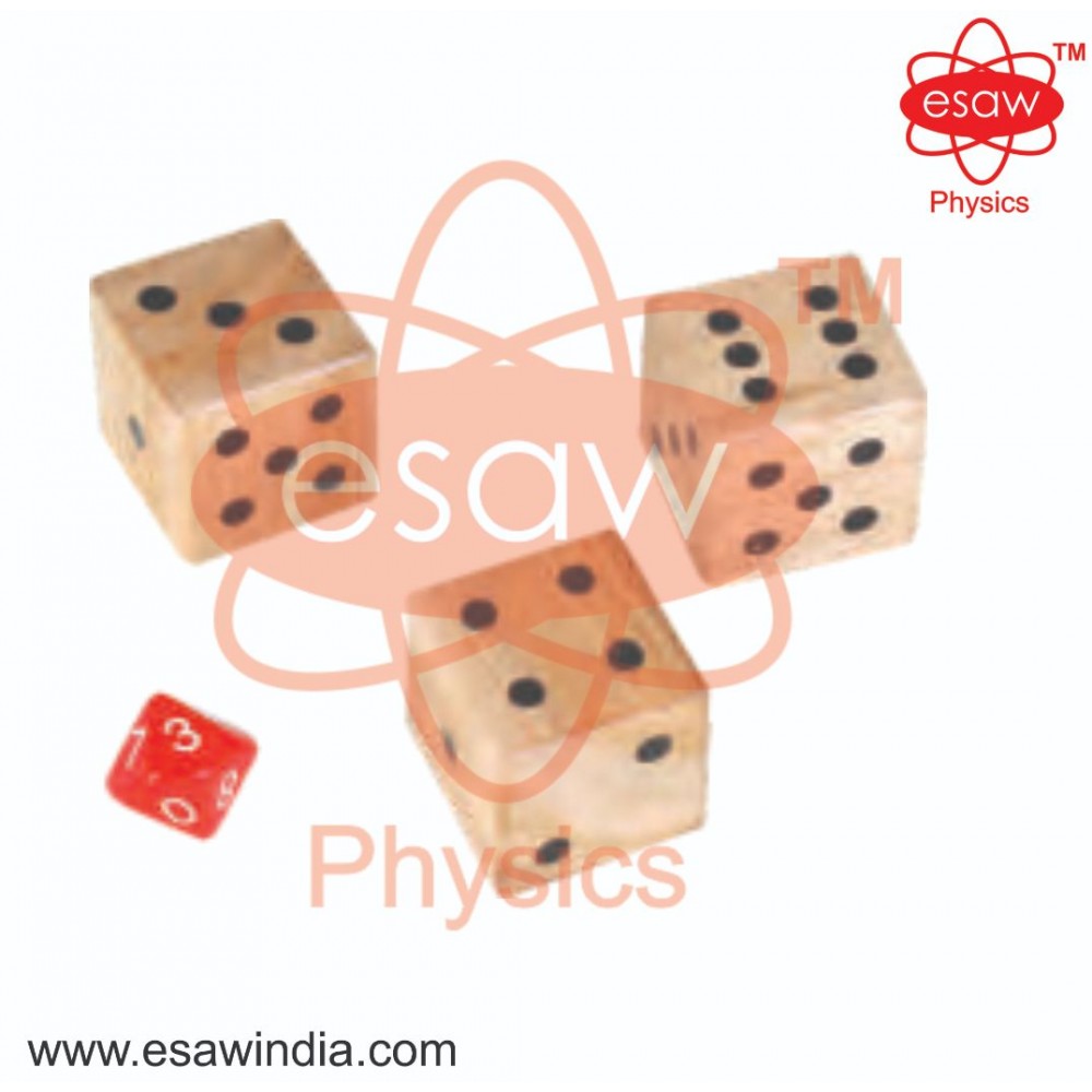 image ALT Tags:
"ESAW Educational Dice Set for Lab Use"
"Precision Dice for Physics and Math Classroom Activities"
"Set of 6 Dice for Volume and Density Measurement in Labs"