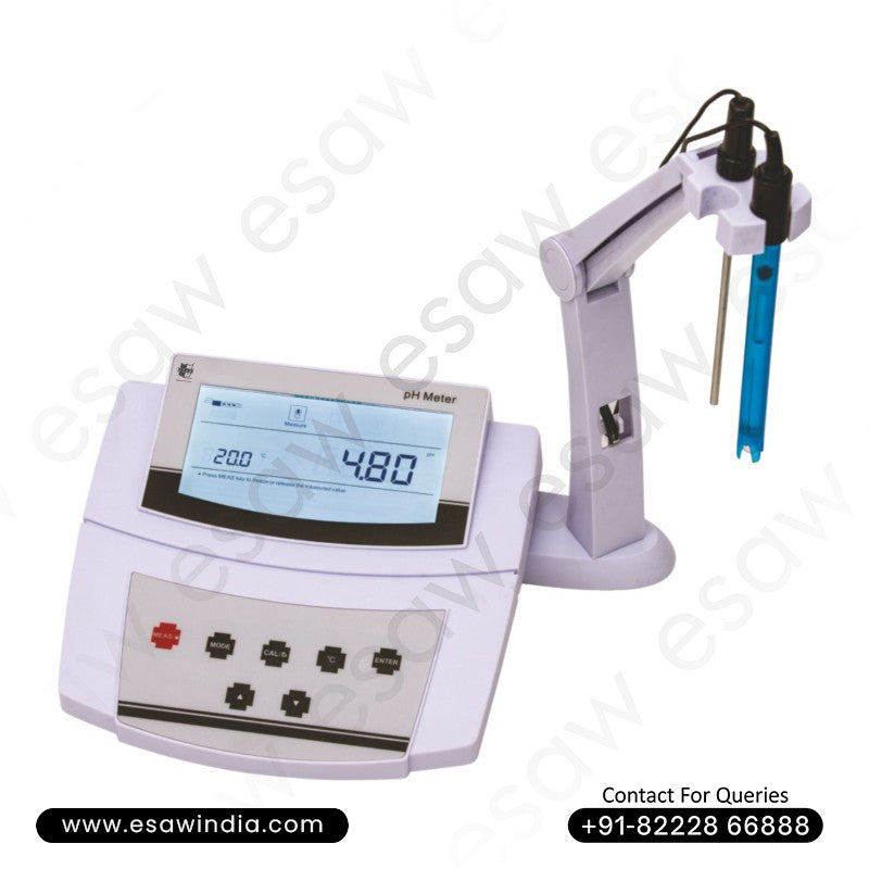 Image ALT Tags:
"Benchtop pH Meter for Chemistry Laboratory India"
"Digital Lab pH Meter for Schools and Colleges"
"Best Benchtop pH Meter for Students and Research Labs"
"ESAW Export Quality Benchtop pH Meter for Science Labs"