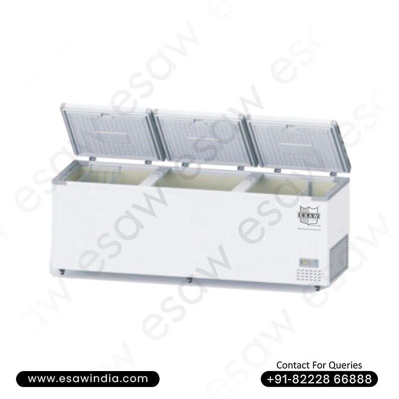 Image ALT Tags:
"Three Door Laboratory Freezer for Institutional Use"
"High-Capacity ESAW Chest Freezer for Chemistry Labs"
"Export Quality Triple Door Freezer for Schools in India"
"Affordable Three Door Freezer for Research and Students"