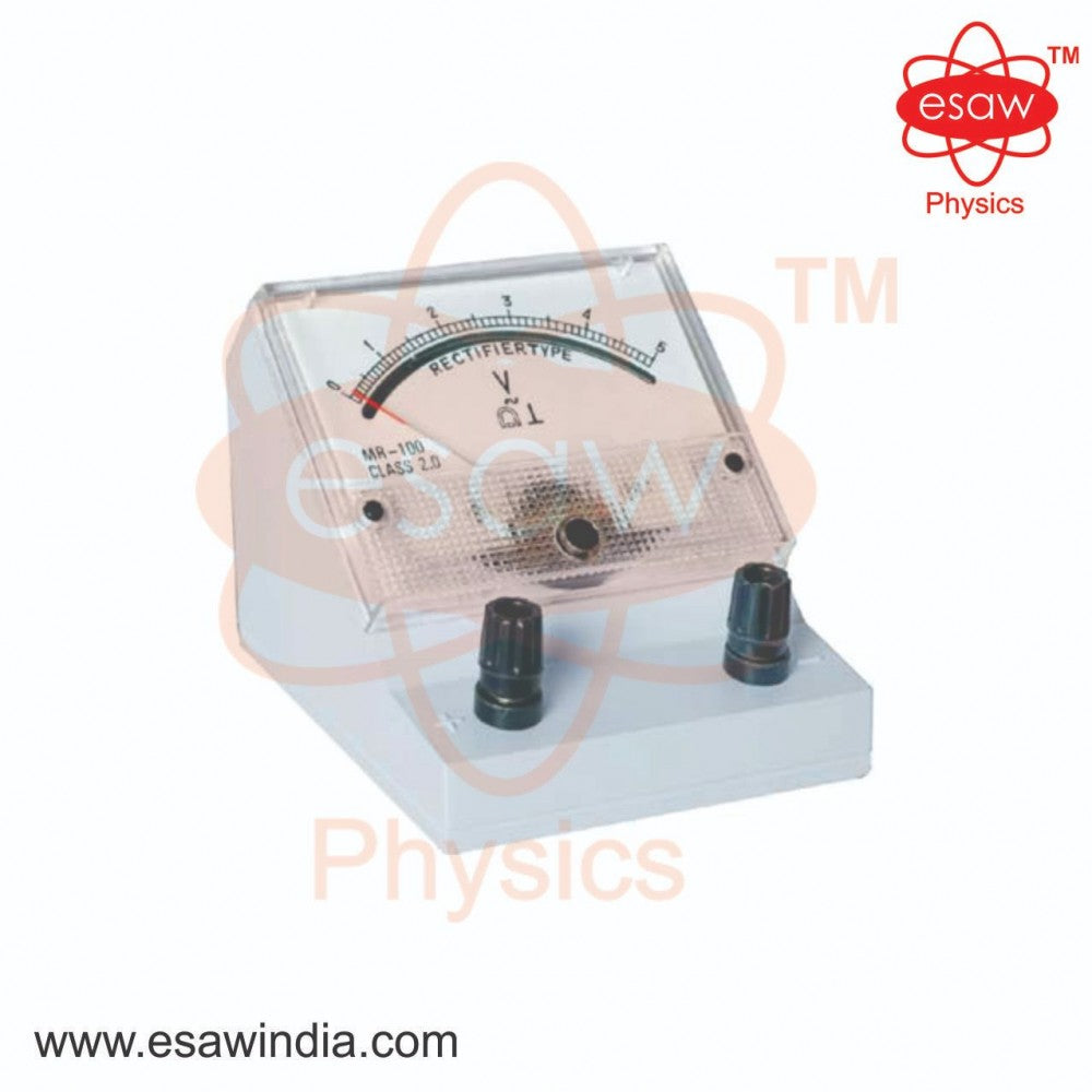 Image ALT Tags:
"Rectangular Panel Meter for A.C. Current Lab Measurement"
"A.C. Panel Meter with Stand for Student Physics Lab"
"ESAW Analog Panel Meter for Engineering Labs India"