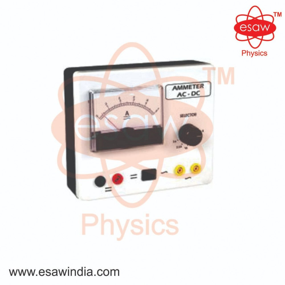 Image ALT Tags:
"Ammeter for Electrical Labs with A.C. and D.C. Multi Range"
"ESAW Analog Ammeter for Physics and Engineering Colleges"
"Educational Ammeter for Circuit Testing and Demonstration"