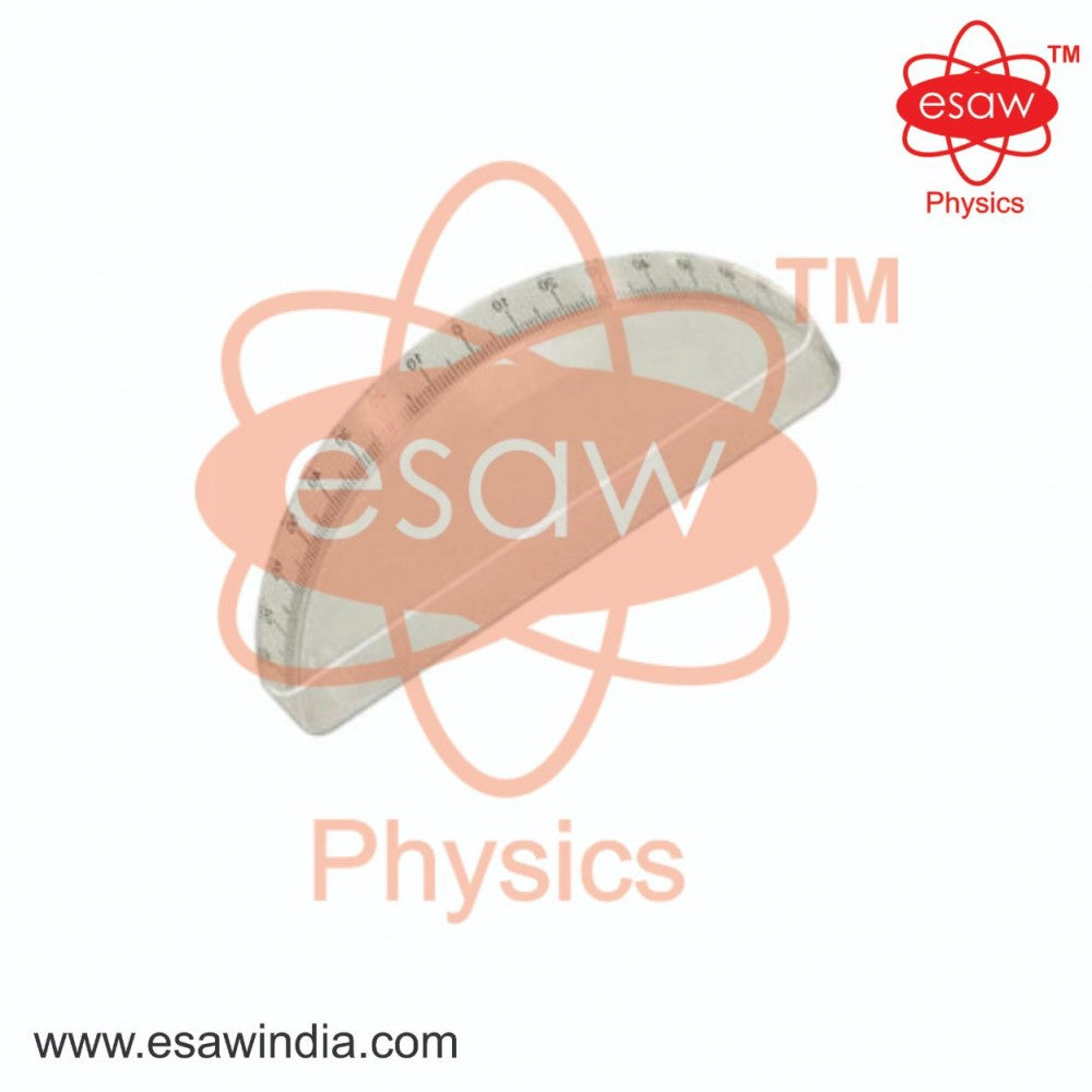 Image ALT Tags:
"Acrylic Semicircular Tank for Light Refraction Demonstration"
"Semicircular Optical Tank for Physics Lab Experiments"
"ESAW Semicircular Acrylic Tank for Science Education"