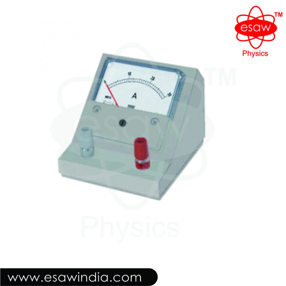 Image ALT Tags:
"Moving Coil Ammeter for Student Labs by ESAW"
"ESAW Ammeter ME-8018 for Physics Lab Experiments"
"Educational Ammeter for Current Measurement Training"