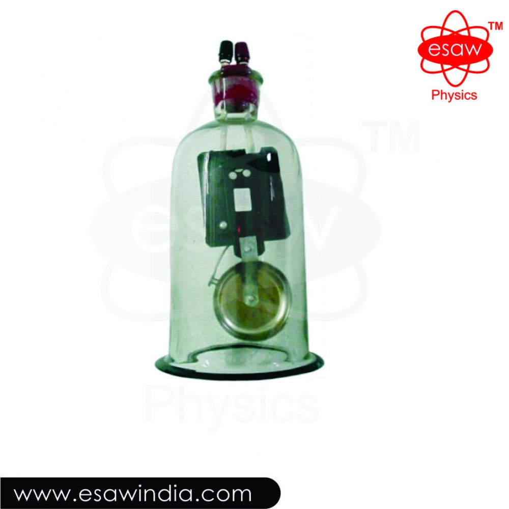 🖼️ Image ALT Tags:
"Bell in Bell Jar Physics Demonstration for Labs"
"Sound Transmission Vacuum Apparatus for Schools"
"ESAW Physics Bell Jar for STEM Education"