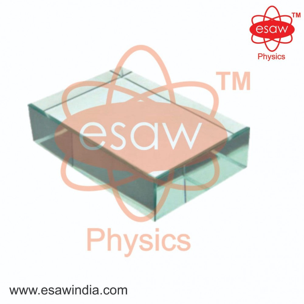 Image ALT Tags:
"Rectangular Glass Block for Optics Experiments"
"Block Glass for Light Refraction Demo in Science Labs"
"ESAW Optical Block Glass for School Physics Labs"