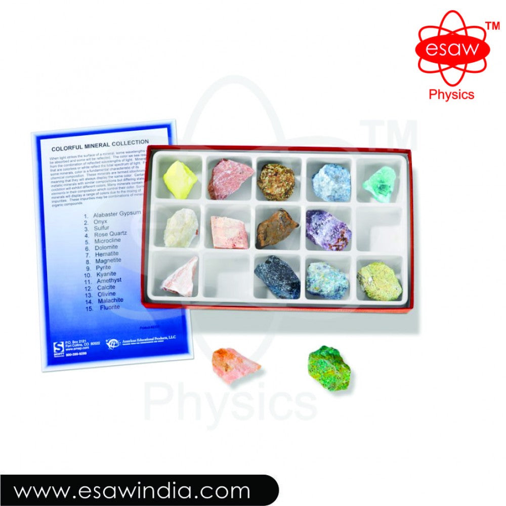 🖼 Image ALT Tags (for SEO):
"Colorful Mineral Collection for Earth Science Education"
"Educational Mineral Set with Natural Color Specimens"
"Affordable Lab Kit for Mineral Identification in India"
"Visual Mineral Sample Collection for Classrooms and Research"