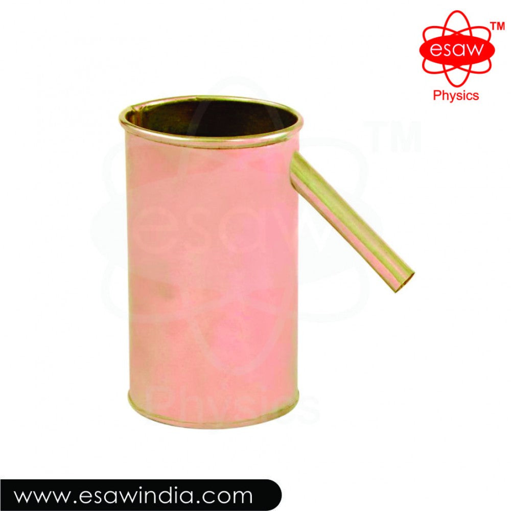 Image ALT Tags:
"Copper Displacement Vessel for Physics Lab Use"
"Educational Copper Vessel for Archimedes Principle Demonstration"
"ESAW Copper Displacement Container – Volume Measurement Tool"