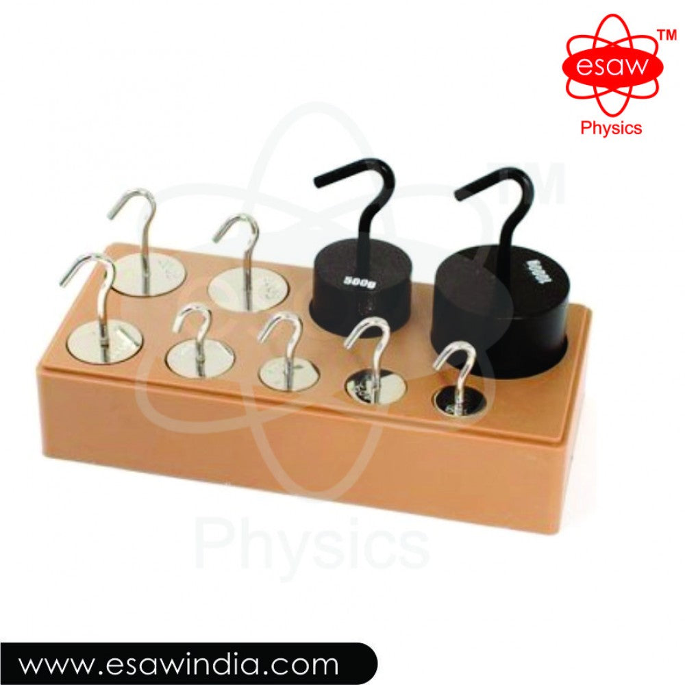 Image ALT Tags:
"Cylindrical Mass with Hook for Physics Lab Suspension Setup"
"ESAW Hooked Metal Weights for Force and Motion Experiments"
"Laboratory Cylindrical Weight with Hook – ESAW Export Quality"