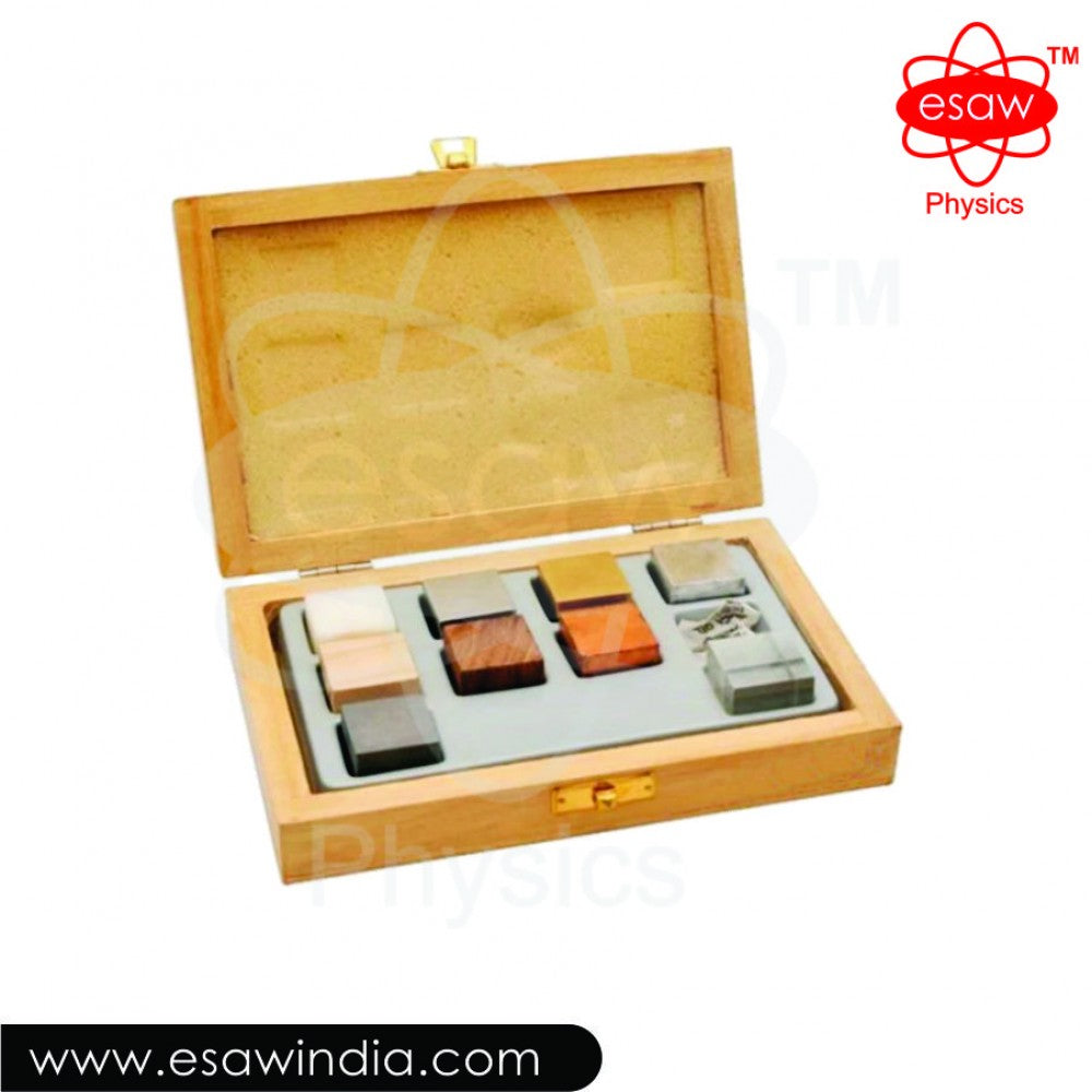 🖼 Image ALT Tags:
"Constant Volume Density Blocks for Physics Lab"
"ESAW Density Block Set for Classroom Experiment"
"Export Quality Metal Specimen Set for Density Measurement"
"Physics Learning Tool – Equal Volume Blocks for Mass Comparison"