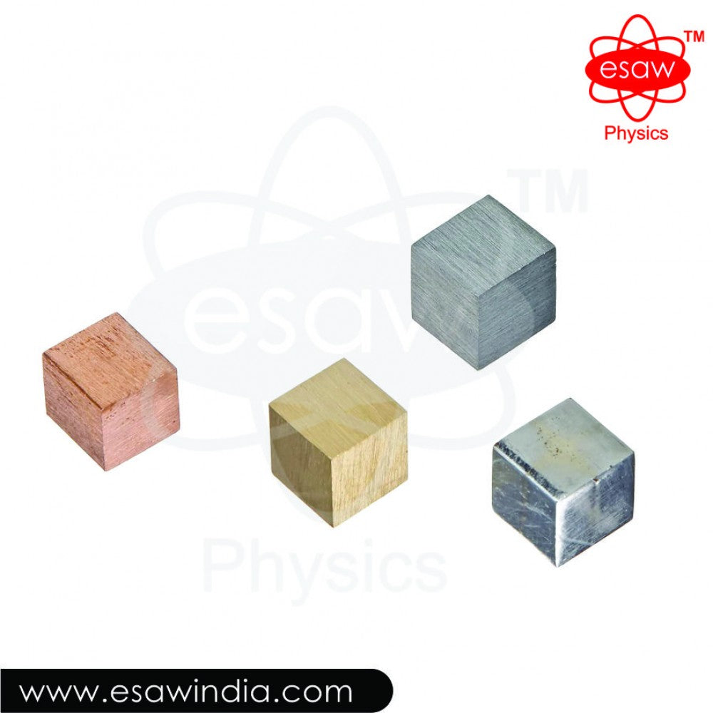 🖼 Image ALT Tags:
"ESAW Density Cubes for Physics Lab Experiments"
"Metal Cube Set for Density Measurement in Chemistry"
"Affordable Density Cubes for Schools and Colleges in India"
"Best Density Cubes for Students and Research Labs"
