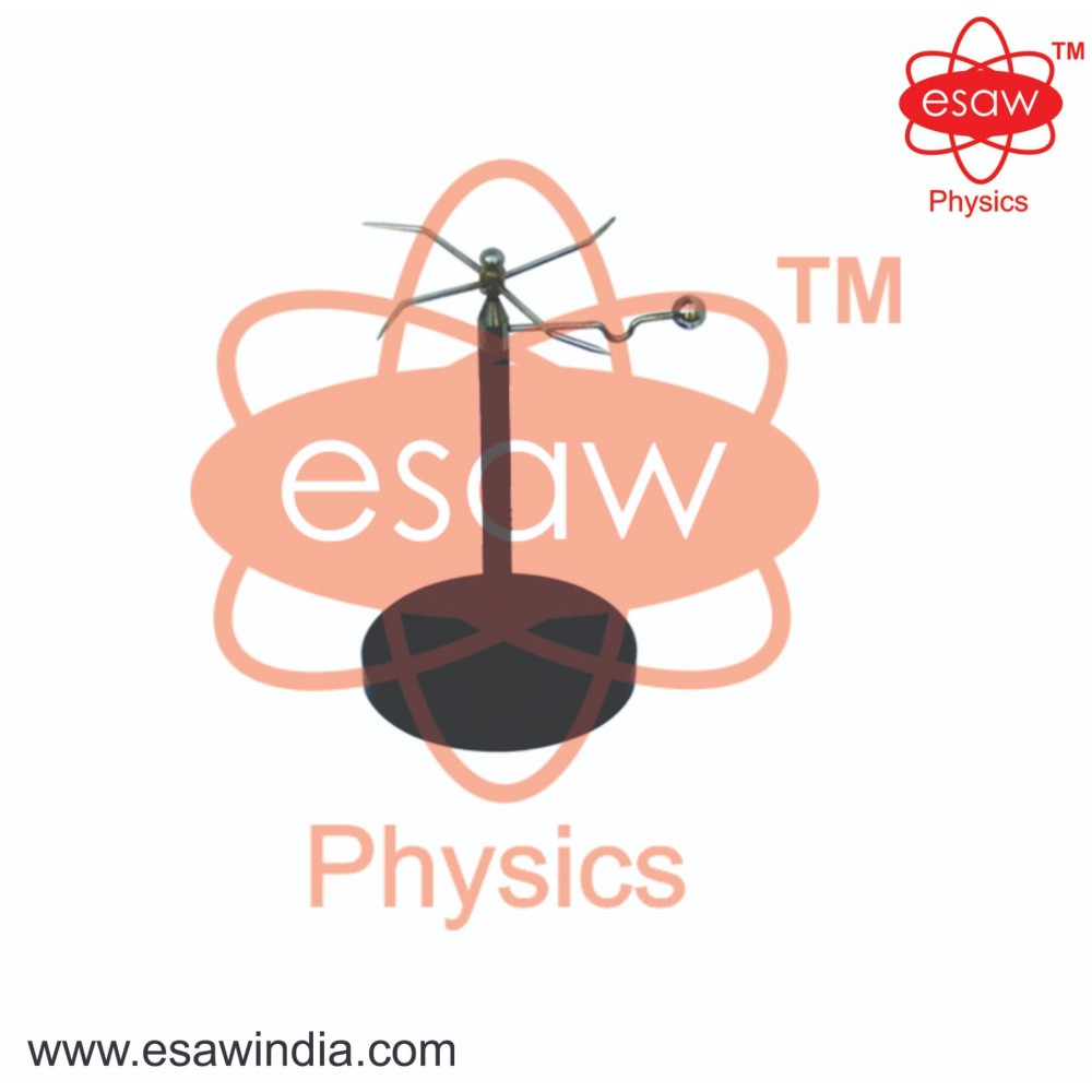 Image ALT Tags:
"Electrical Whirl Apparatus for Electromagnetic Experiments"
"Physics Lab Equipment for Demonstrating Lorentz Force"
"ESAW E-6636 Electrical Whirl for Classroom Science Demonstration"