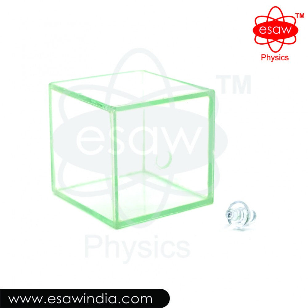 Image ALT Tags:
"Hollow Glass Cube for Optics Demonstration in Science Lab"
"ESAW Transparent Glass Cube for Light and Fluid Experiments"
"Educational Optical Glassware Cube for Students and Colleges"