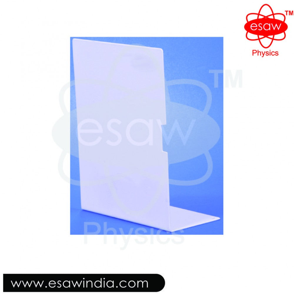 Image ALT Tags:
"Matt White Optical Screen for Light Projection Lab"
"Physics Lab Screen for Beam and Ray Experiments"
"Matt White Board for School Science Labs"