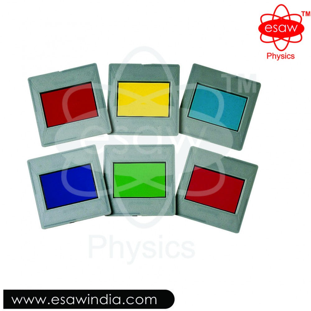 Image ALT Tags:
Mounted Colour Filters for Optics Lab Experiments
ESAW Colour Filters for Physics Demonstration
Educational Light Filters for Schools and Colleges
Durable Mounted Filters for Optical Labs