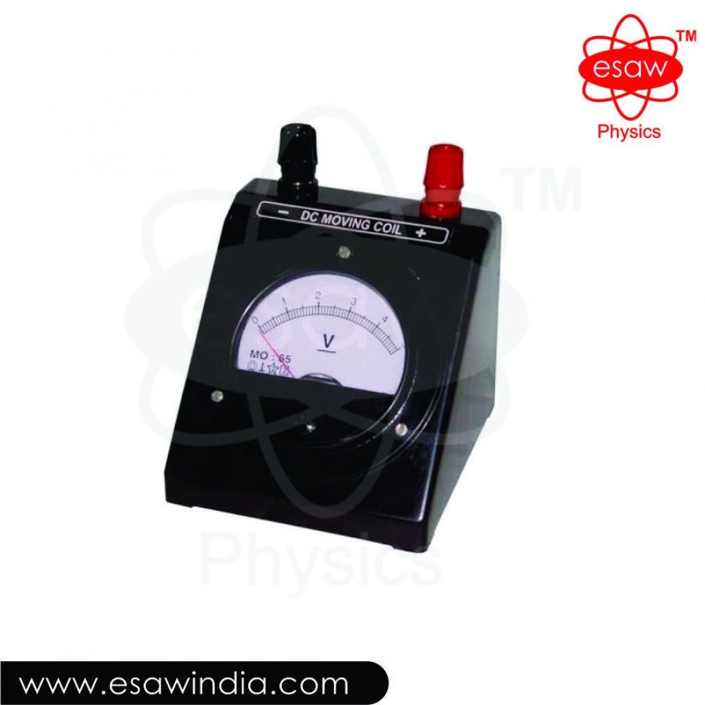 image ALT Tags:
"Moving Coil Voltmeter for School Science Labs"
"DC Analog Voltmeter for Engineering Colleges"
"ESAW Lab Voltmeter for Electrical Experiment Use"