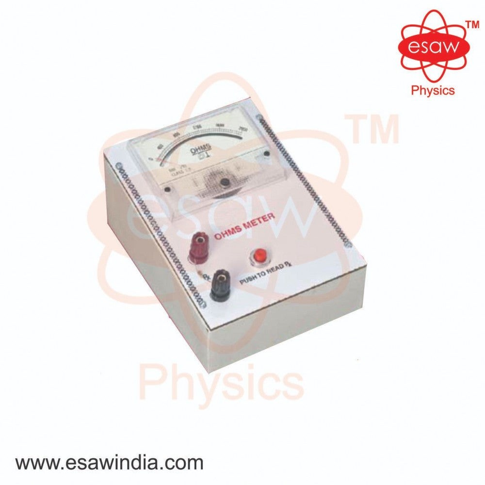 Image ALT Tags:
"Ohm’s Meter for Student Physics Lab Experiments"
"ESAW Resistance Measuring Instrument for Electrical Labs"
"Export Quality Ohm Meter India for Engineering Colleges"