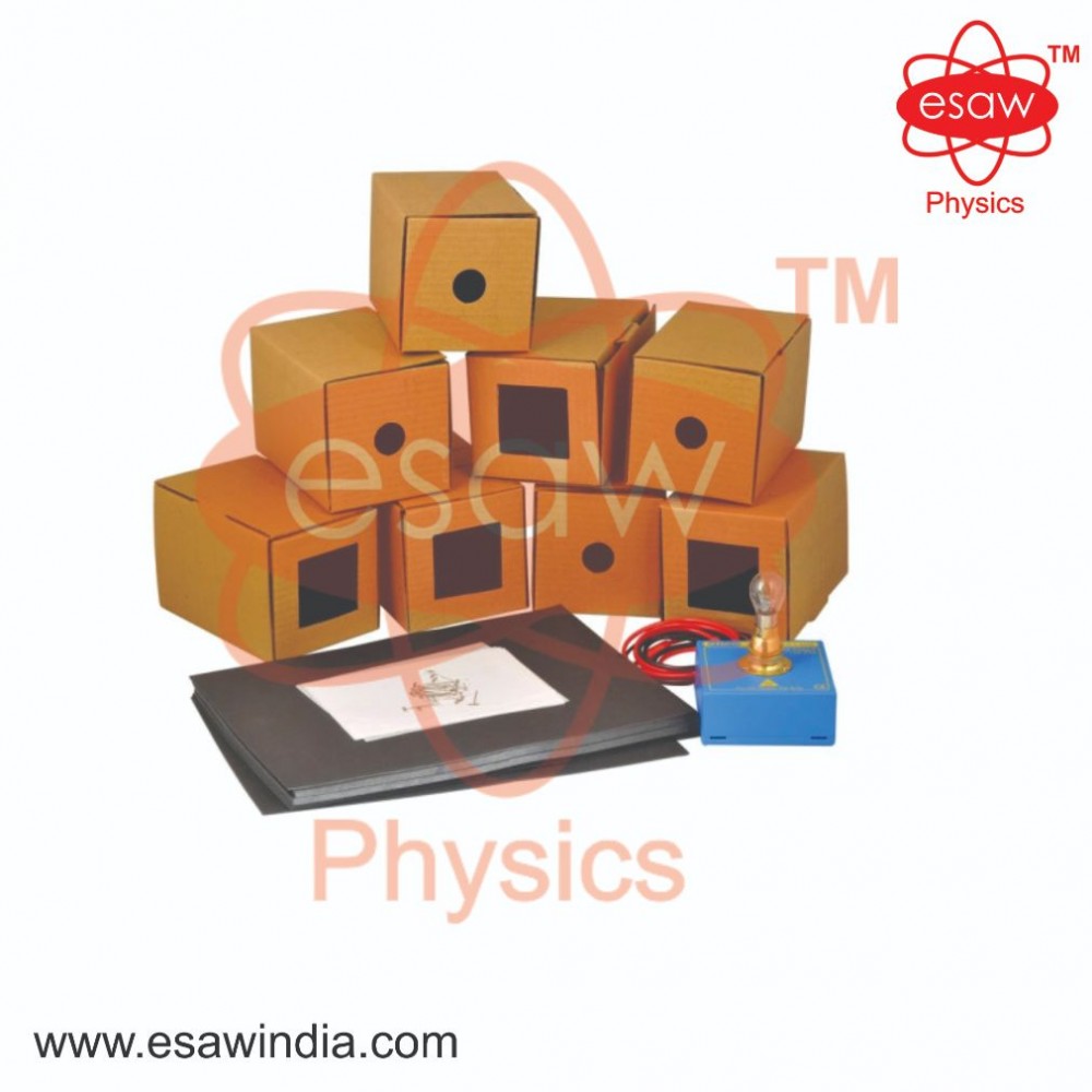 Image ALT Tags:
"Pin Hole Camera for Light and Shadow Demonstration"
"Educational Optics Lab Equipment – ESAW LO-6430"
"Physics Lab Camera Demonstration Tool for Students"