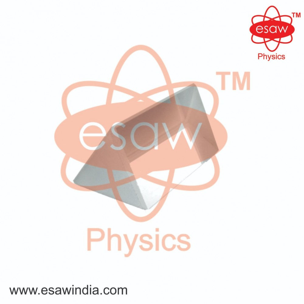 Image ALT Tags:
"Optical Glass Prism for Physics Lab Experiments"
"ESAW Triangular Prism Demonstrating Light Refraction"
"Educational Glass Prism for Students and Science Labs"