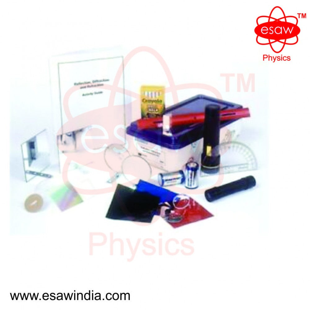 🖼️ Image ALT Tags:
"ESAW Reflection, Diffraction and Refraction Kit for Physics Lab"
"Optics Kit with Prisms and Slits for Students and Science Labs"
"Affordable Educational Optics Kit for Schools and Colleges"
"Complete Light Behavior Demonstration Kit for Classrooms"