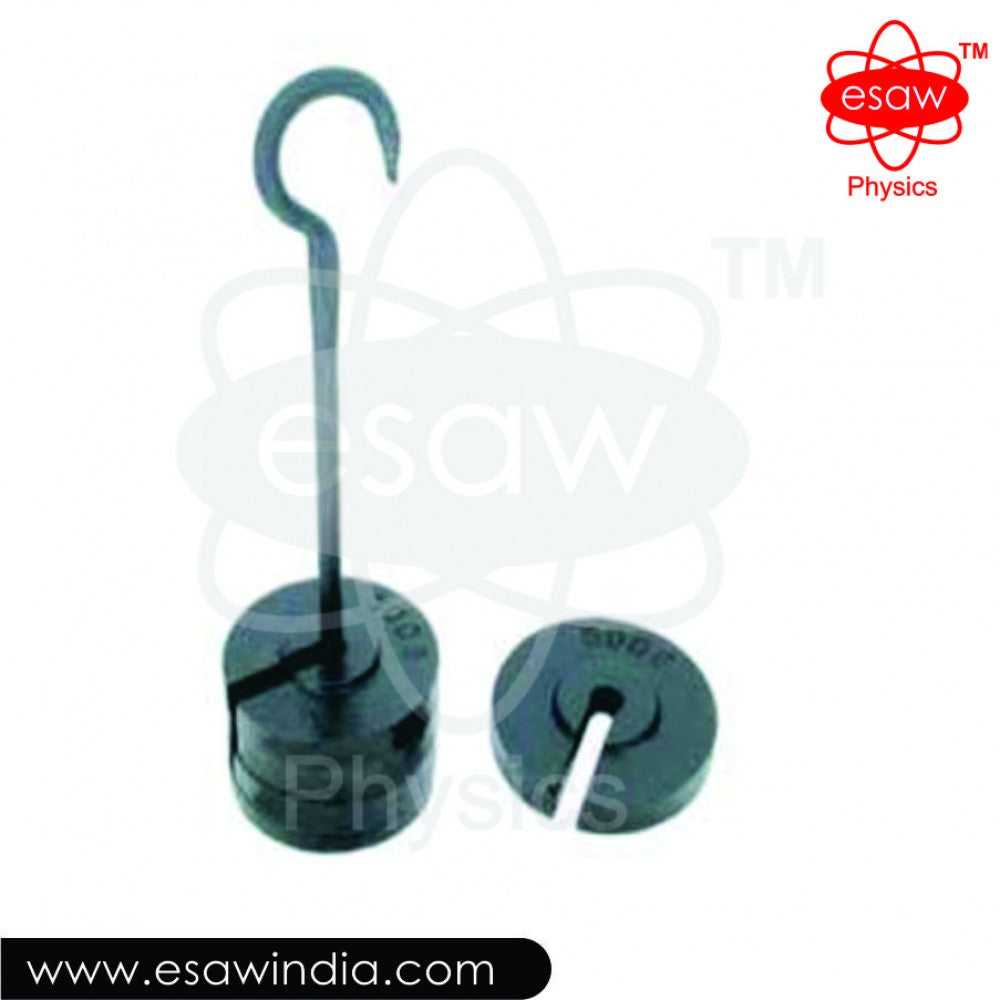 Image ALT Tags:
"ESAW Slotted Weight SW-2531 for Physics Lab India"
"Affordable Slotted Weights for Students and Colleges"
"Black Painted Slotted Weight for Science Classroom Experiments"