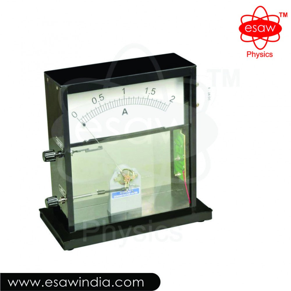Image ALT Tags:
"Small Plastic-Case Demonstration Meter for Students"
"ESAW Interscale Analog Meter for Physics Labs"
"Educational Interscale Panel Meter for Classroom Experiments"