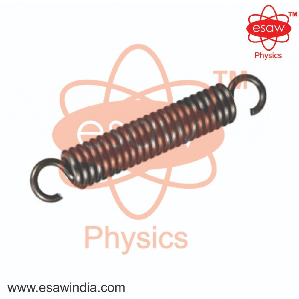 Image ALT Tags:
"Steel Spring Extension for Physics Experiment on Hooke’s Law"
"Educational Steel Coil Spring for Science Lab Use"
"ESAW Tension Spring – Affordable Physics Equipment for Schools"