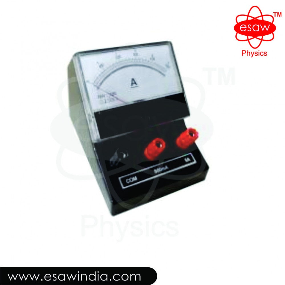Image ALT Tags (SEO Focused):
"Triple Range Current Meter for Physics Lab"
"ESAW Ammeter for School and College Lab Use"
"Analog Current Meter with Multi-Range Display for Students"