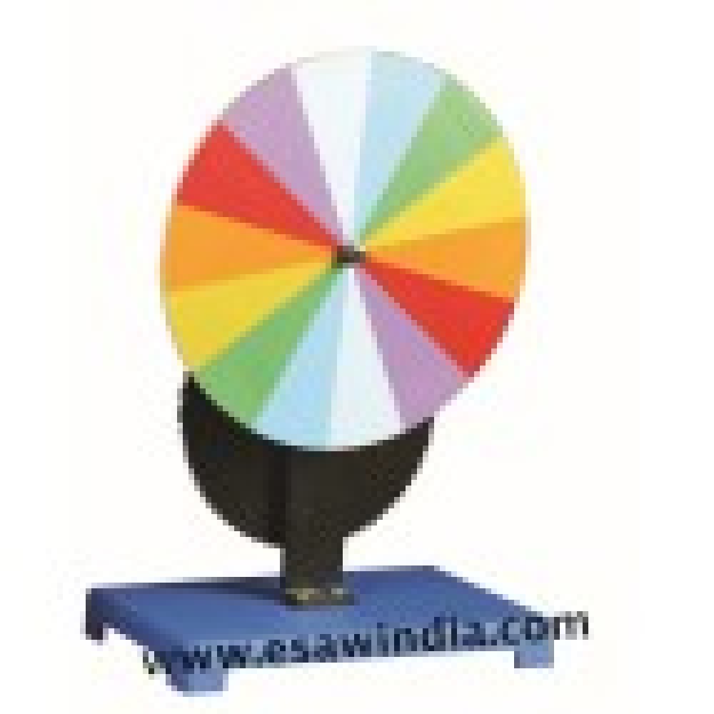 Image ALT Tags:
"Newton Colour Disk for Light and Spectrum Experiments"
"Rotating Spectrum Disk for Physics Lab"
"ESAW Educational Optics Tool – Newton Colour Mixing Disk"