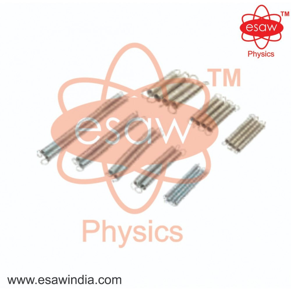 Image ALT Tags:
"ESAW Set of Springs for Physics Lab Experiments"
"Lab-Grade Hooke’s Law Spring Set for Students"
"Affordable Spring Set for Educational Mechanics Demonstrations"