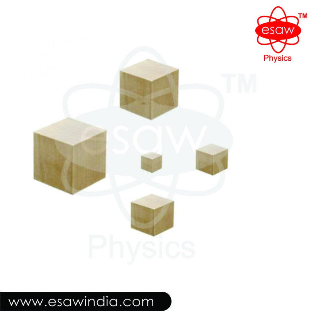 Image ALT Tags:
"Wooden Cubes for Physics Lab Density Experiment"
"ESAW Educational Wooden Cubes for Students"
"Lab-Grade Wooden Blocks for Mass and Volume Studies"