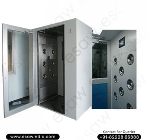 Image ALT Tags:
"Air Shower for Cleanroom Entry Contamination Control"
"ESAW India Air Shower for Laboratory and Industrial Use"
"Affordable Air Shower for Science Labs and Research Centres"