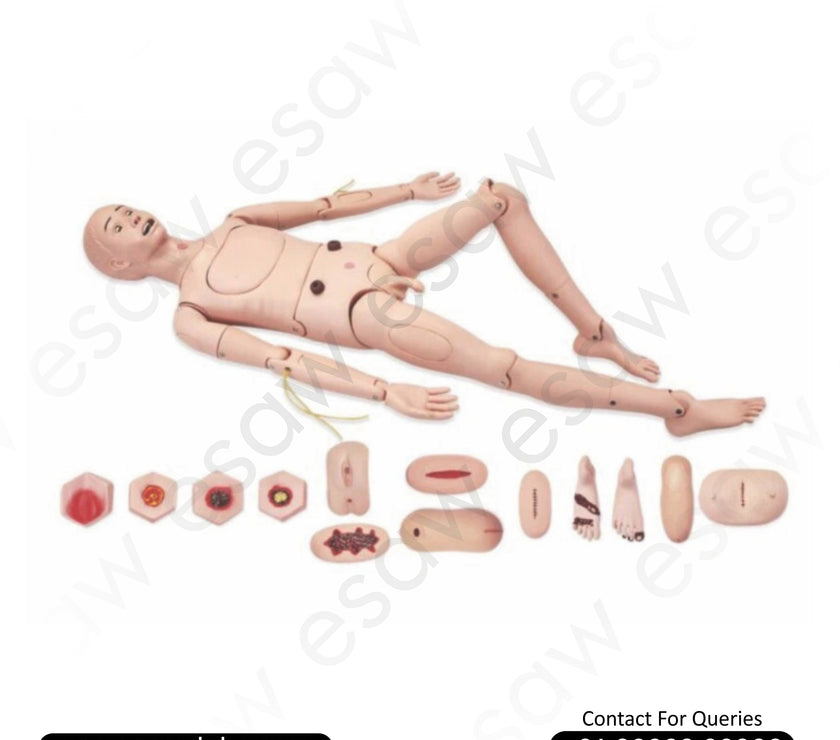 Advanced Nursing & Wound Care Manikin (male) – Professional Full-Body Training Dummy by ESAW India