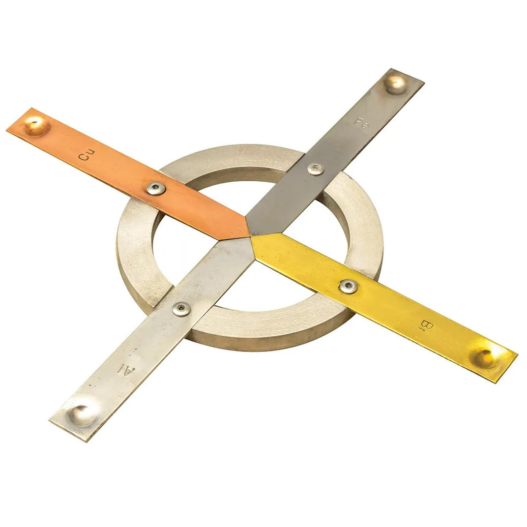 Image ALT Tags:

"Conductivity Ring with 4 Metals for Physics Lab"

"Thermal Conductivity Ring Copper Iron Brass Aluminium"

"ESAW Conductivity Ring Export Quality for Schools and Colleges"