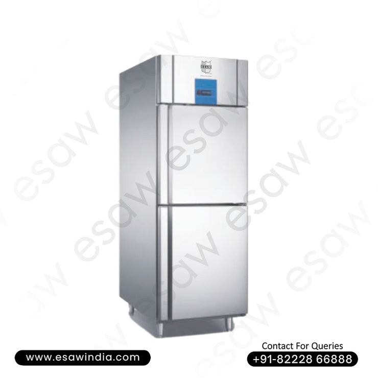 Double Door Stainless Steel Half Chiller Half Freezer