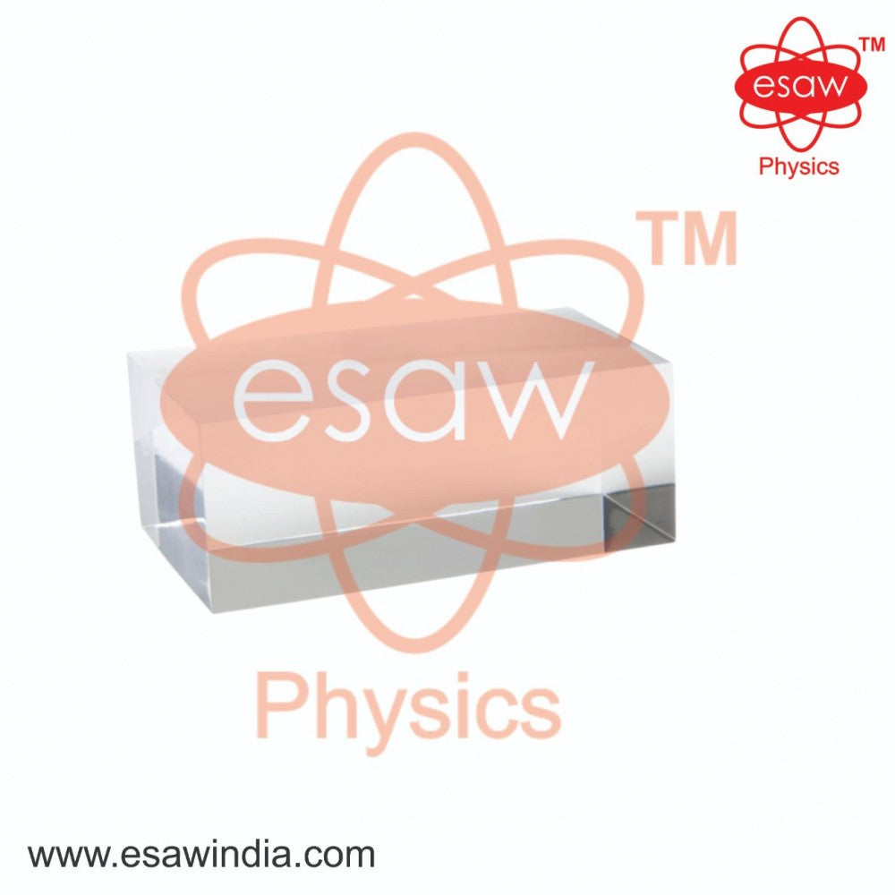 Image ALT Tags:

"ESAW Acrylic Rectangular Block for Light Refraction Experiments"

"Clear Acrylic Block for School Physics Labs"

"LO-527 Optical Block for Student Science Labs"