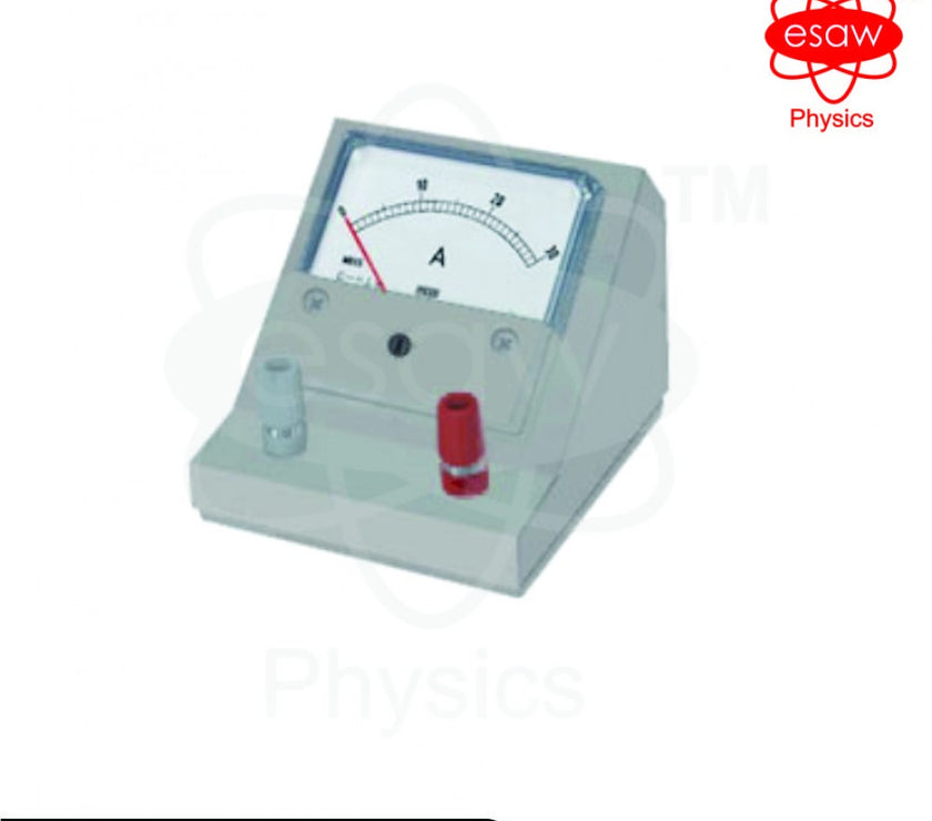 Image ALT Tags:

"Moving Coil Ammeter for Student Labs by ESAW"

"ESAW Ammeter ME-8018 for Physics Lab Experiments"

"Educational Ammeter for Current Measurement Training"