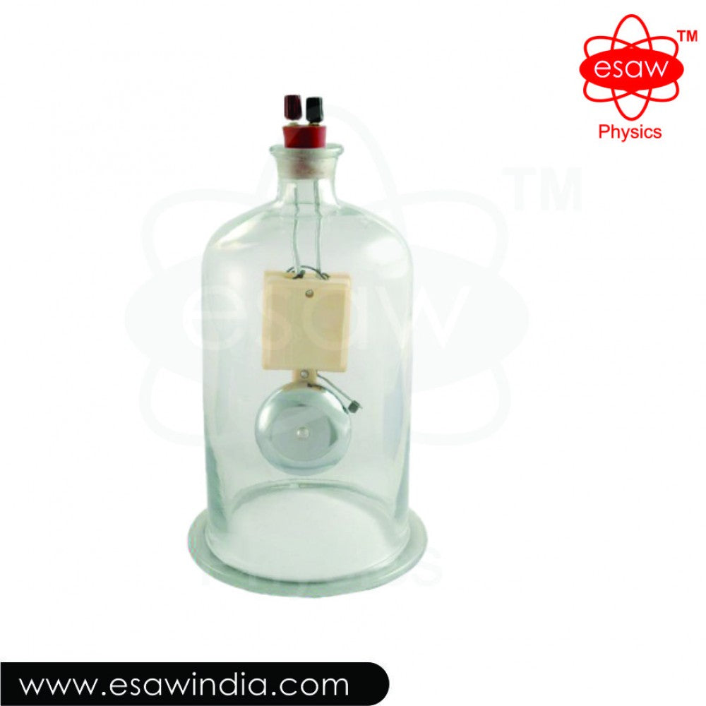 🖼 Image ALT Tags:

"Bell in Vacuum Apparatus for Physics Classroom"

"Sound Demonstration Bell Jar ESAW India"

"Export Quality Bell in Vacuum for School Labs"
