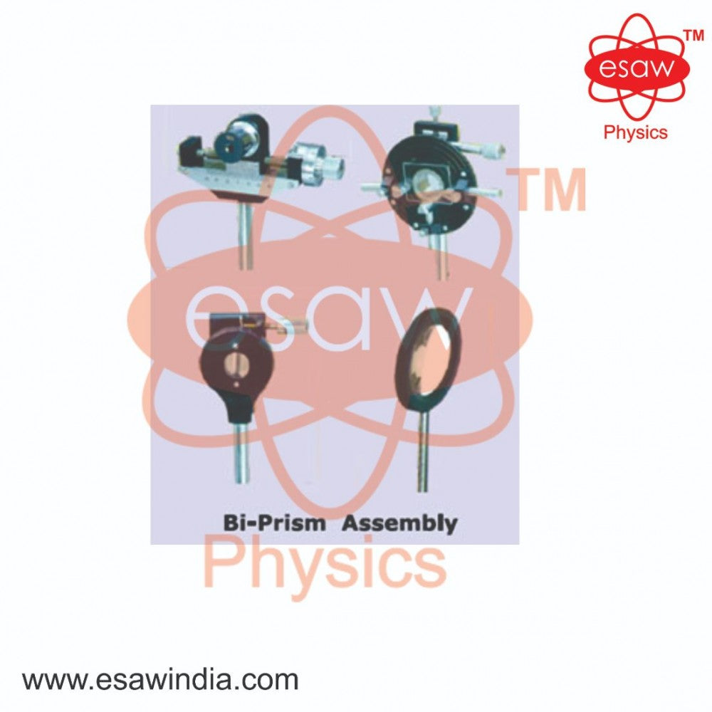 ALT Tags for Product Images:

"Bi-Prism Interference Experiment Assembly for Optical Lab"

"Physics Wave Optics Kit Without Bench – ESAW India"

"Affordable Bi-Prism Optical Setup for Students"

"Best Bi-Prism Lab Instrument for Light Interference Studies"