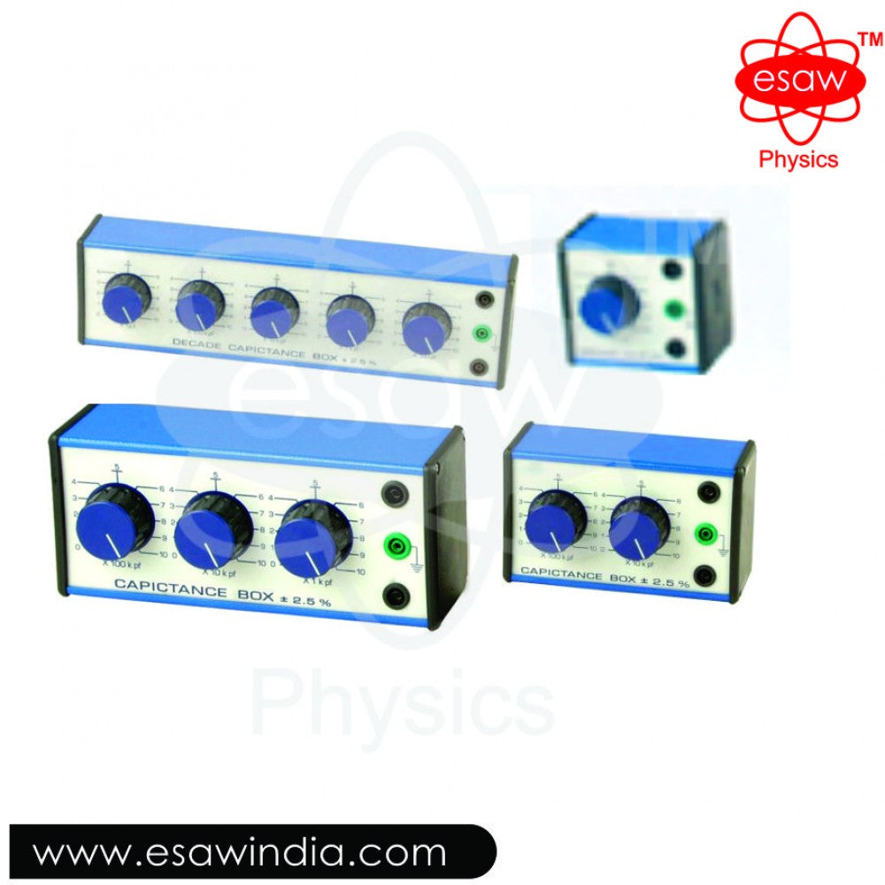 ESAW Capacitance Box, Decade, Dial Type, Metal (EEC-9664)
