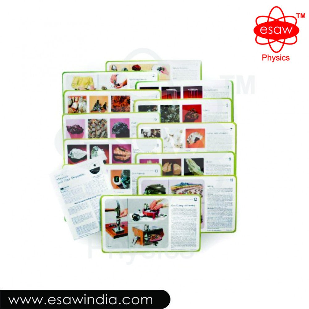 🖼 ALT Tags for Product Images (SEO-Focused):

"Mineral Study Print Set for Earth Science Classrooms"

"High-Quality Mineral Visual Aid for Students"

"ESAW Mineral Identification Prints for Labs and Schools"

"Educational Lab Equipment India – Mineral Prints Set"