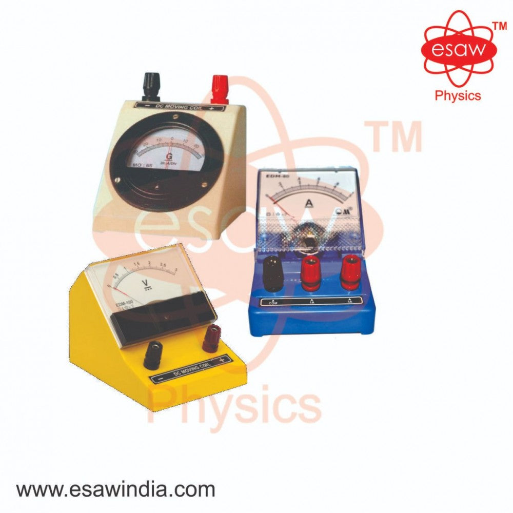 Image ALT Tags:

"Moving Coil Ammeter for Physics Lab Experiments"

"ESAW A.C. Ammeter for Educational Lab Use"

"Analog Ammeter for School Science Practicals"