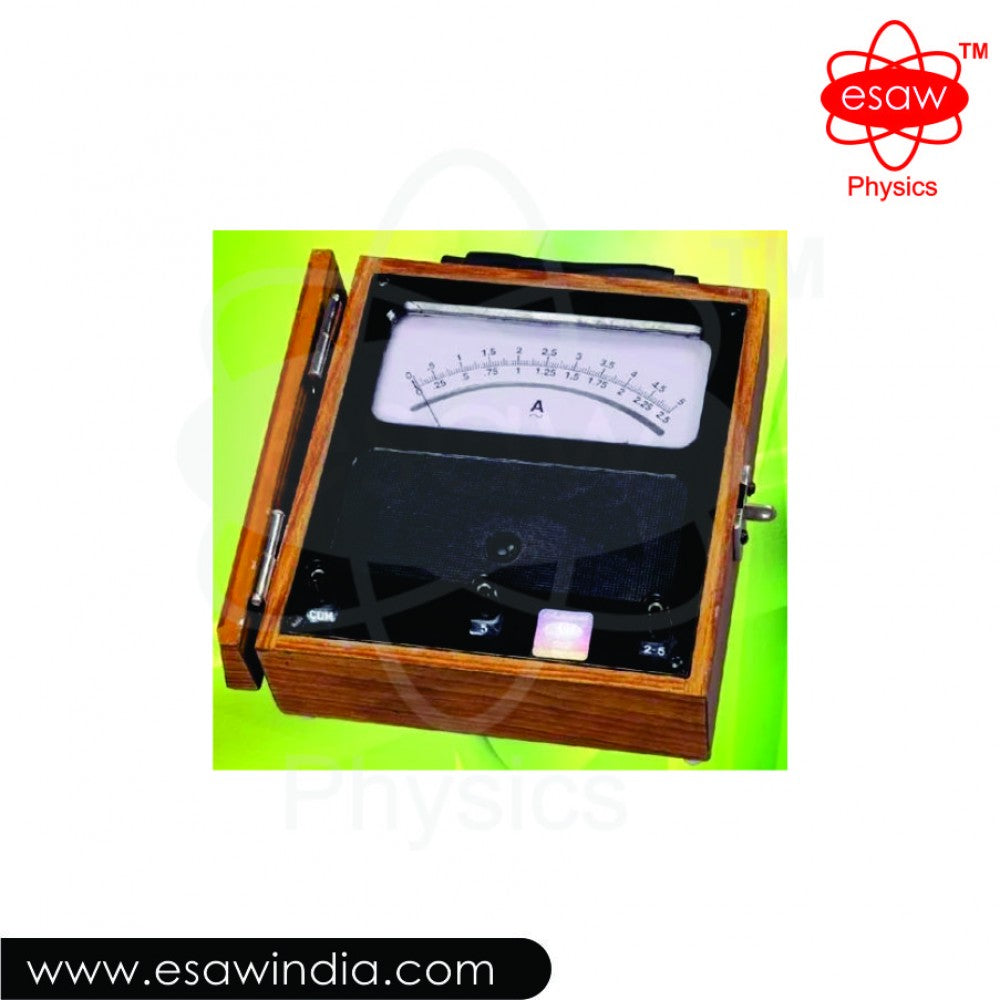 Image ALT Tags:

"Portable AC Analog Meter for Student Lab Use"

"Moving Coil AC Meter for Electrical Experiments"

"ESAW AC Meter for School Science Labs"