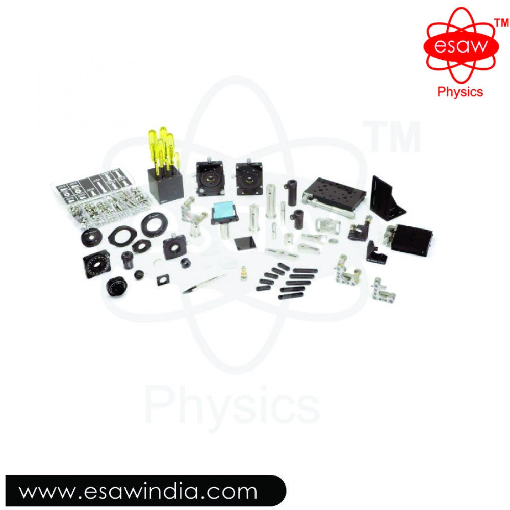 Image ALT Tags:

"Complete Physical Optics Kit for Student Experiments"

"Light Diffraction and Interference Teaching Kit"

"ESAW Optics Kit for School and College Physics Labs"