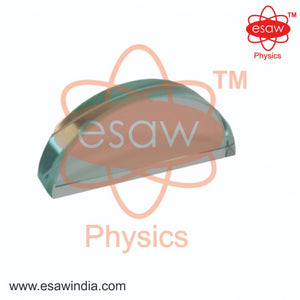 Image ALT Tags:

"Semicircular Glass Block for Light Refraction Experiment"

"ESAW Optical Prism for Physics Lab Demonstration"

"High-Quality Glass Semicircular Block for Students"