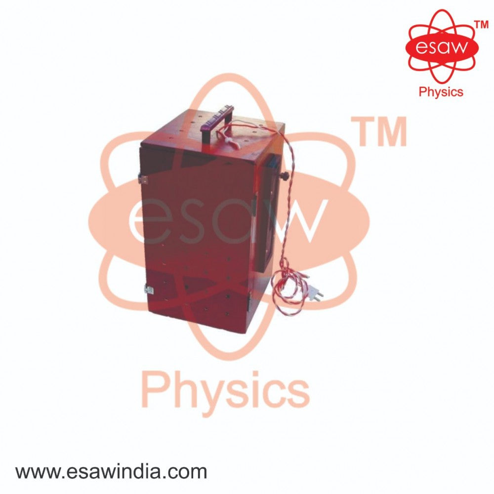 Image ALT Tags:

"Wooden Box for Mercury Vapour Lamp – Lab Storage Case"

"Protective Wooden Enclosure for Mercury Lamp in Labs"

"Educational Storage Box for Optical Equipment"

"ESAW Wooden Safety Box for Physics Lab Equipment"