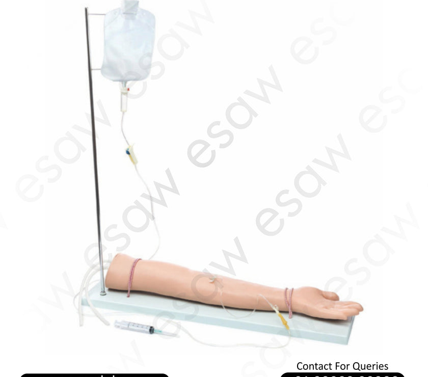 Injections Rig Arm Injectable Training Arm Model (With Set) – Comprehensive Injection Pra