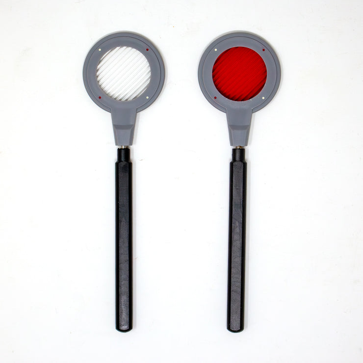 Red and Clear Maddox Rod for Vision Testing in Labs”
