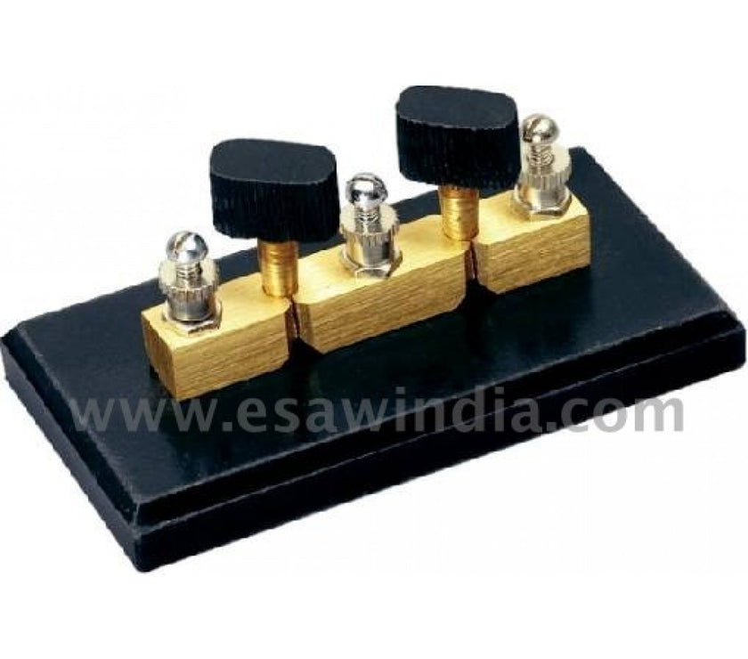 Plug Switch, Two Way – with 3 blocks in line with 2 plugs (PEEC-1002/B)